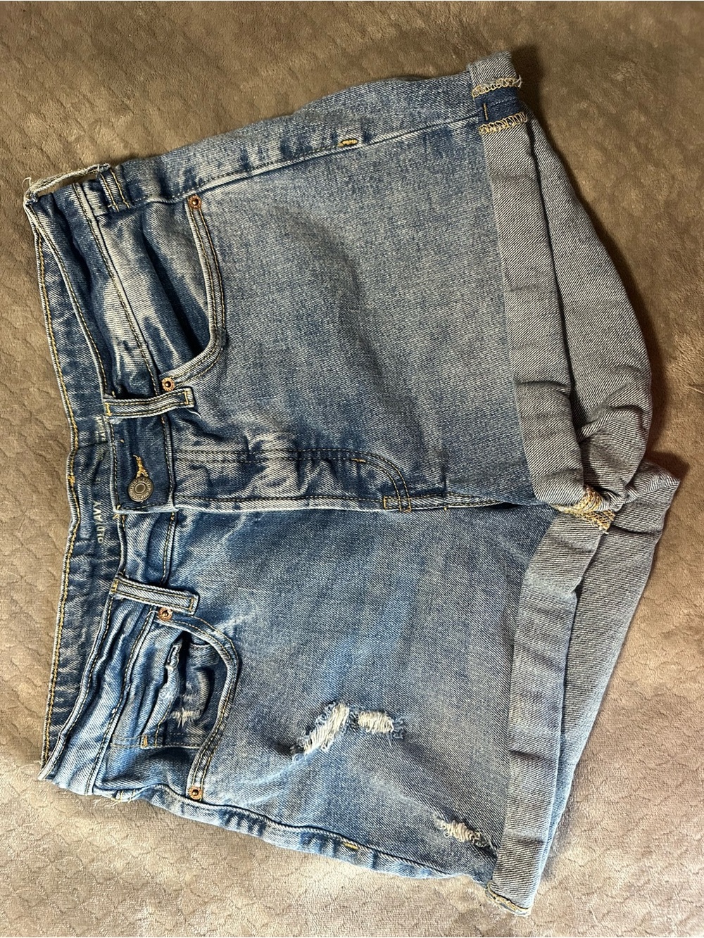 Old Navy Light Blue Denim Cuffed Shorts